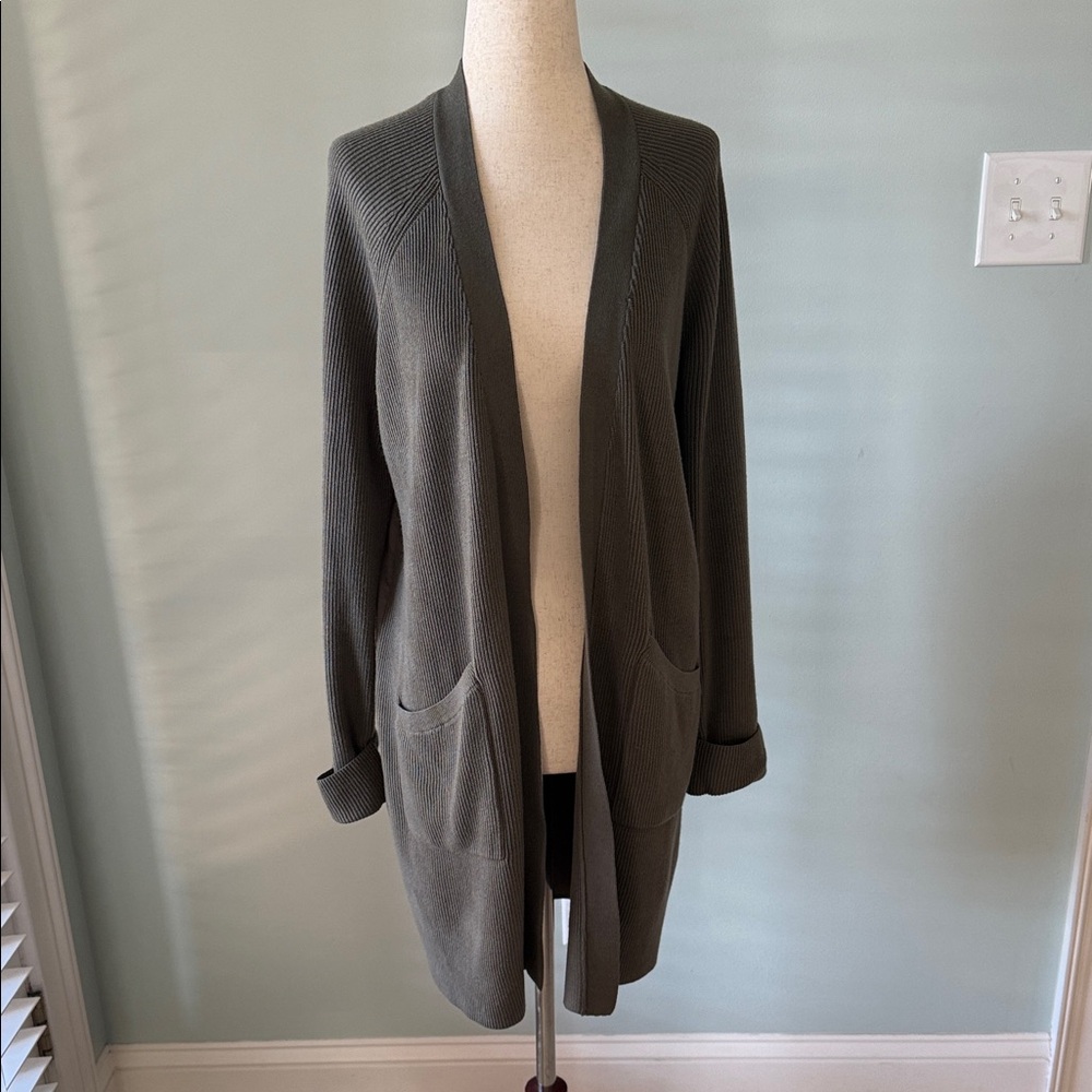 Lululemon Athletica Olive Green Cardigan